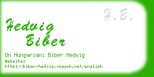 hedvig biber business card